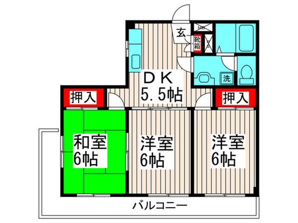 ト－シンハイムの物件間取画像